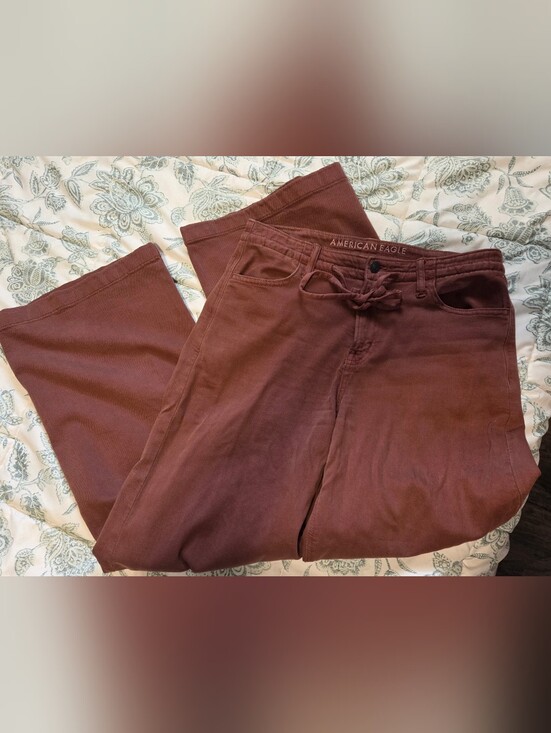 American Eagle Outfitters Pants - American Eagle Outfitters Women’s Rust Very Loose Wide Leg Pants